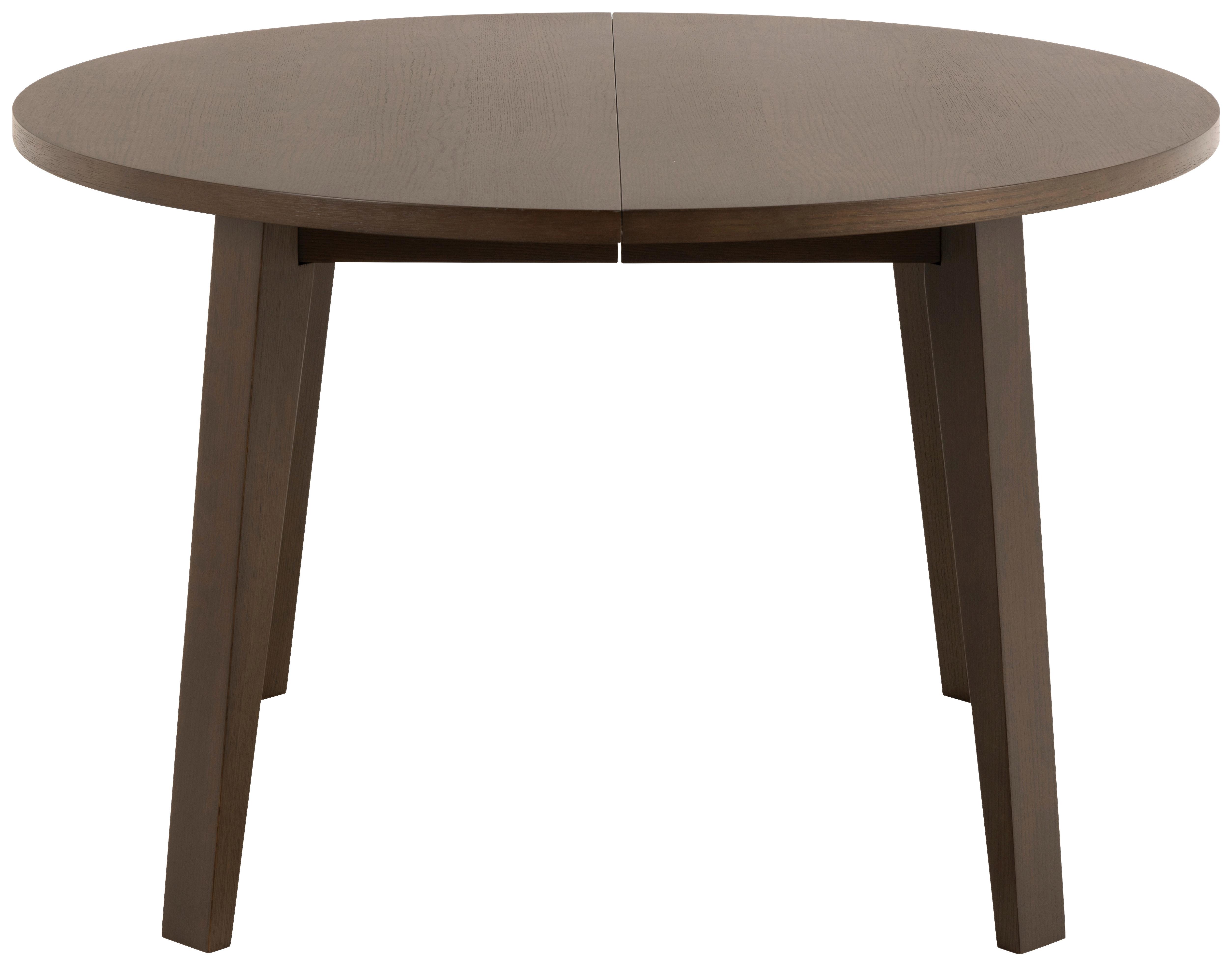 Jedálenský rozkladací stôl A-LINE 120-220x75cm - tmavohnedá, Basics, drevo/kompozitné drevo (120-220/120/75cm) - P & B