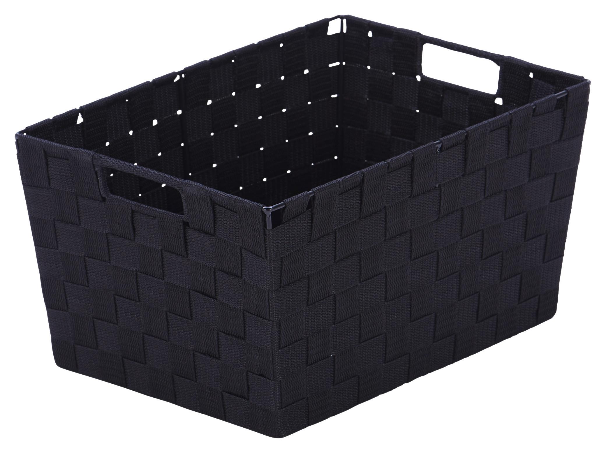 Regalkorb Carolyn - Schwarz, Basics, Kunststoff (38/19/26cm) - Ondega