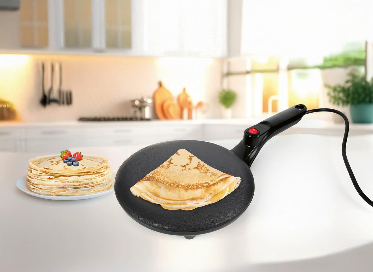 Crepe Maker 750 Watt - Schwarz, Basics, Kunststoff/Metall (41,5/20/6cm)