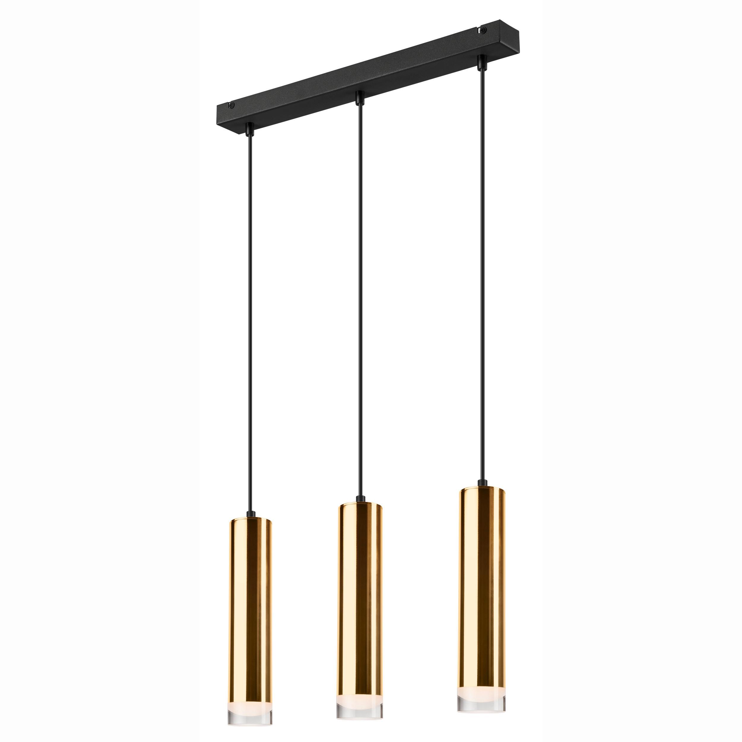 Hängeleuchte 39589 Diego Gold - Goldfarben, Design, Metall (90/50/90cm)
