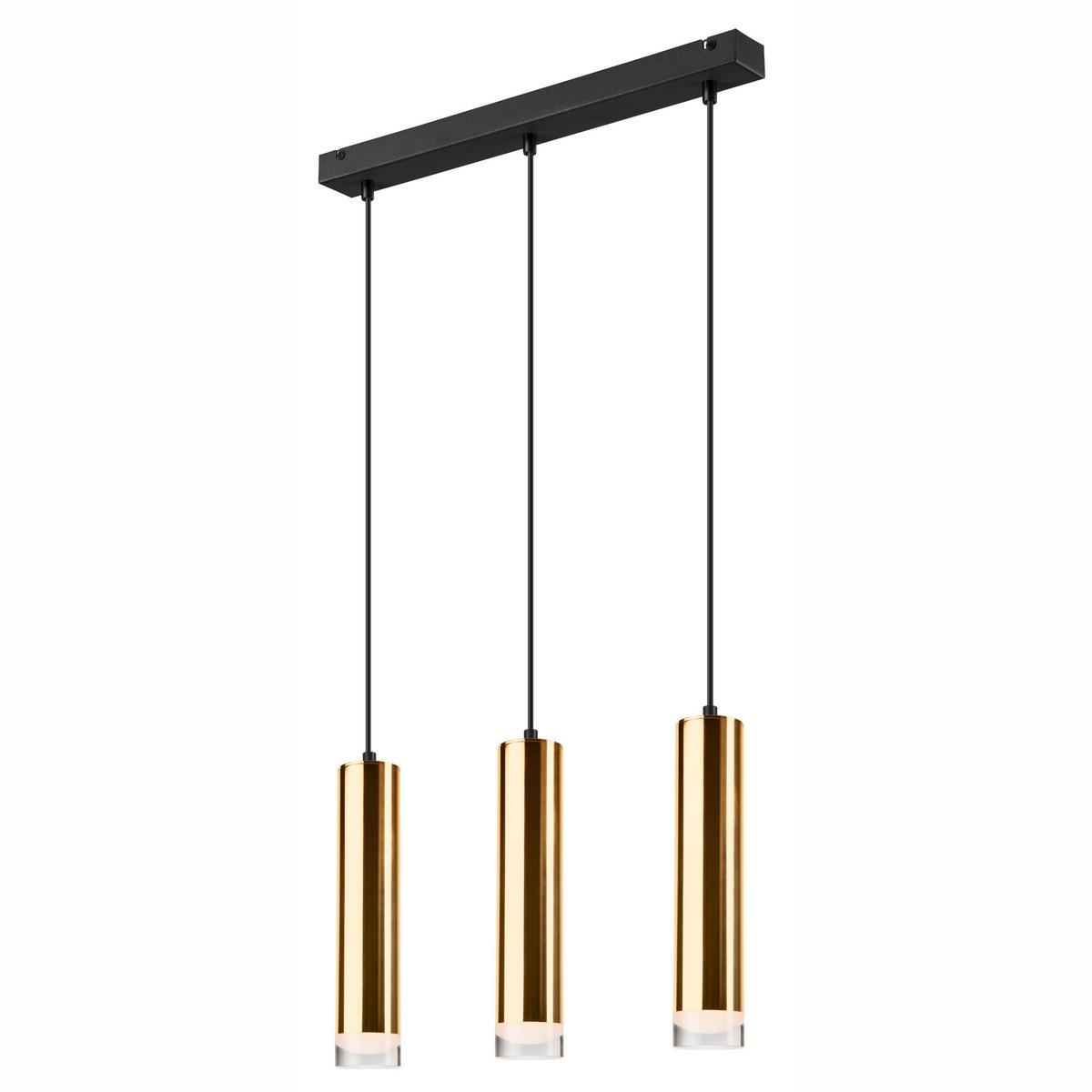 Hängeleuchte 39589 Diego Gold - Goldfarben, Design, Metall (90/50/90cm)