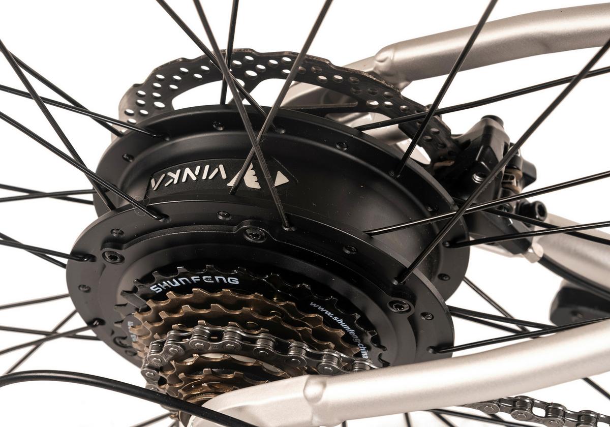 E-mountainbike 27,5 Zoll Hellgrau - Hellgrau, MODERN, Metall (180cm)