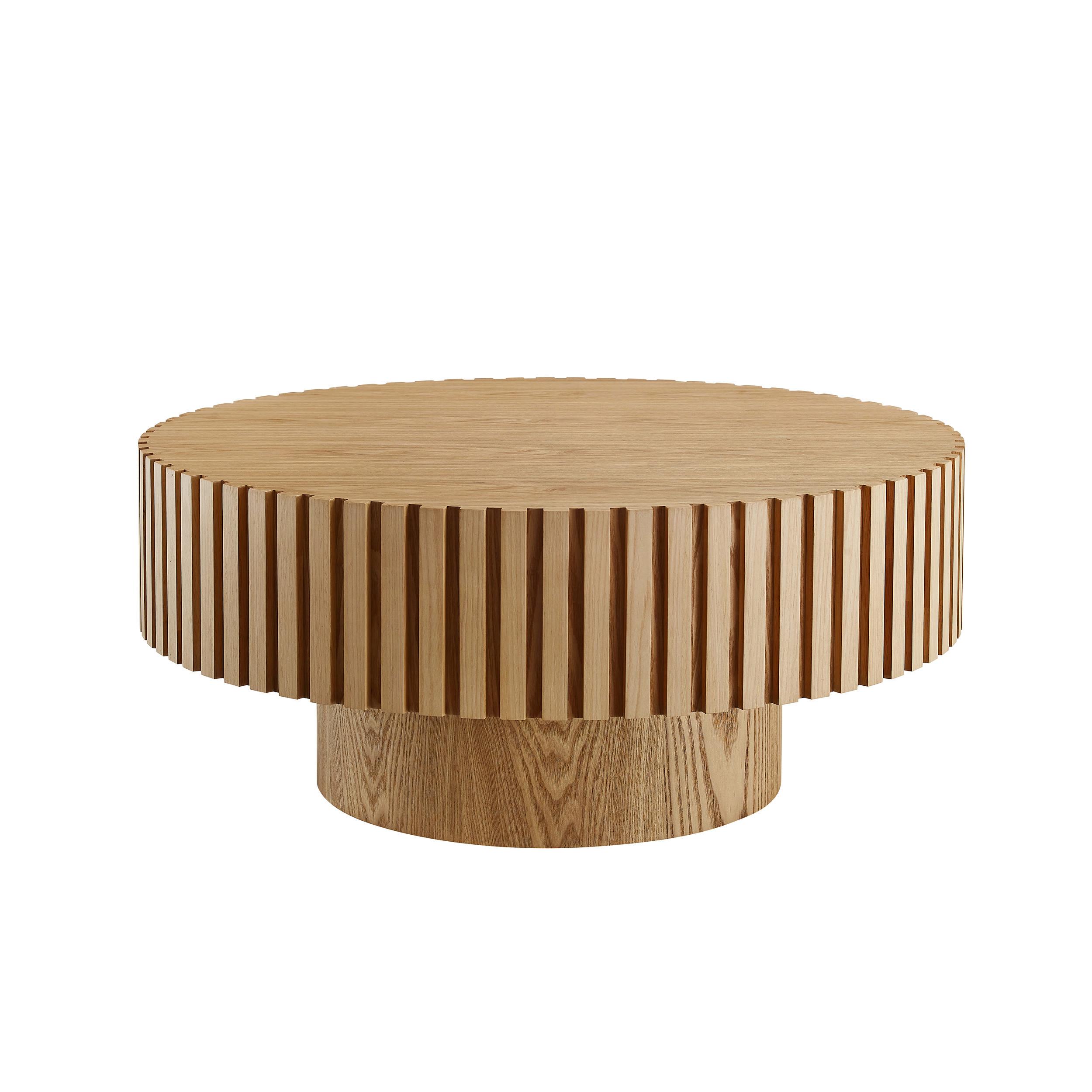 Couchtisch Naturfarben D: 80 Cm - Naturfarben, MODERN, Holzwerkstoff (80/80/34cm) - Livetastic