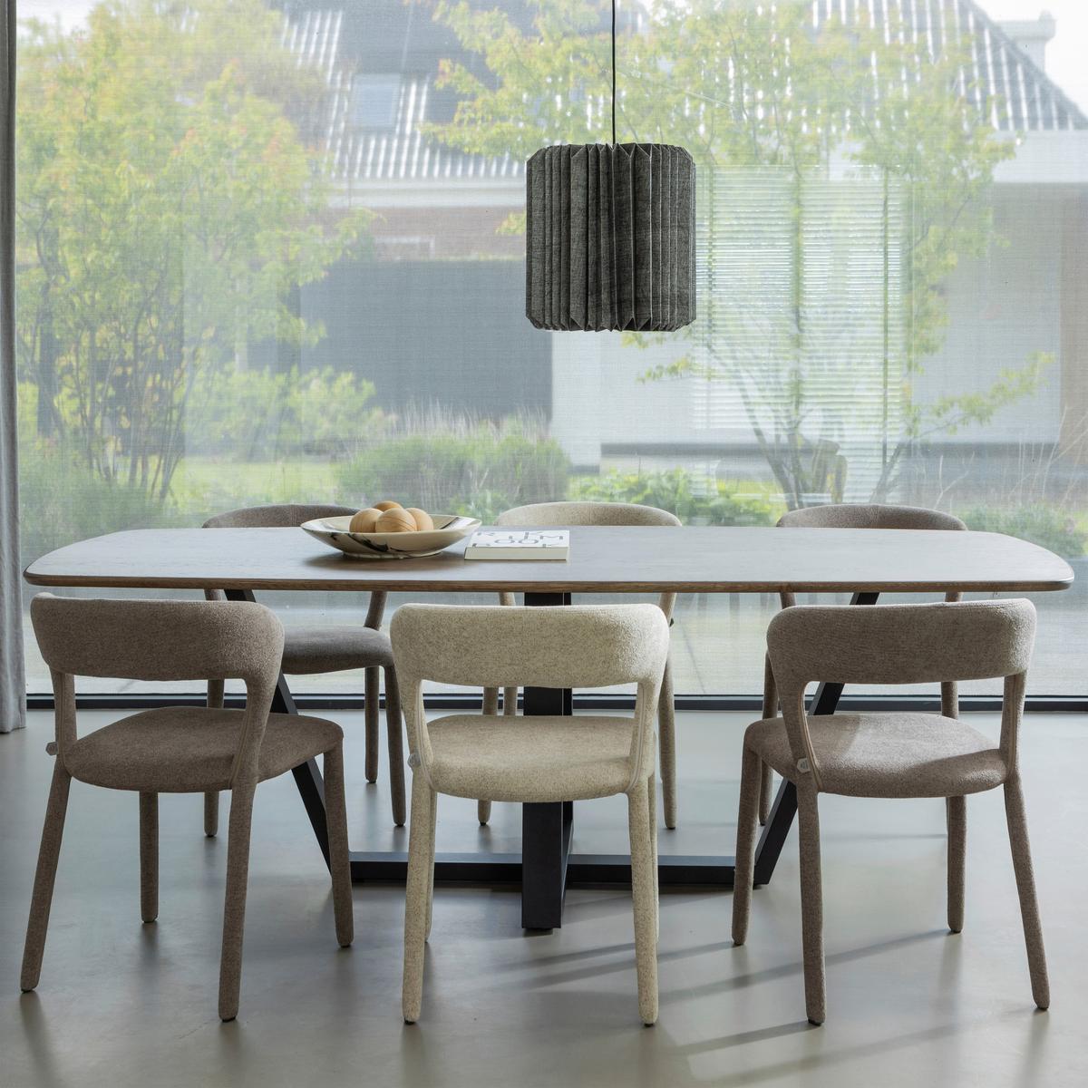 Stuhl-Set Noble Sandfarben B: 51cm - Sandfarben, MODERN, Textil (51/76/56cm) - Livetastic