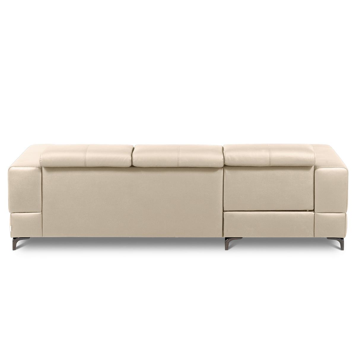 Ecksofa Torino Teilleder Grau 173x247 - Schwarz/Grau, Design, Leder/Textil (173/247cm) - Livetastic