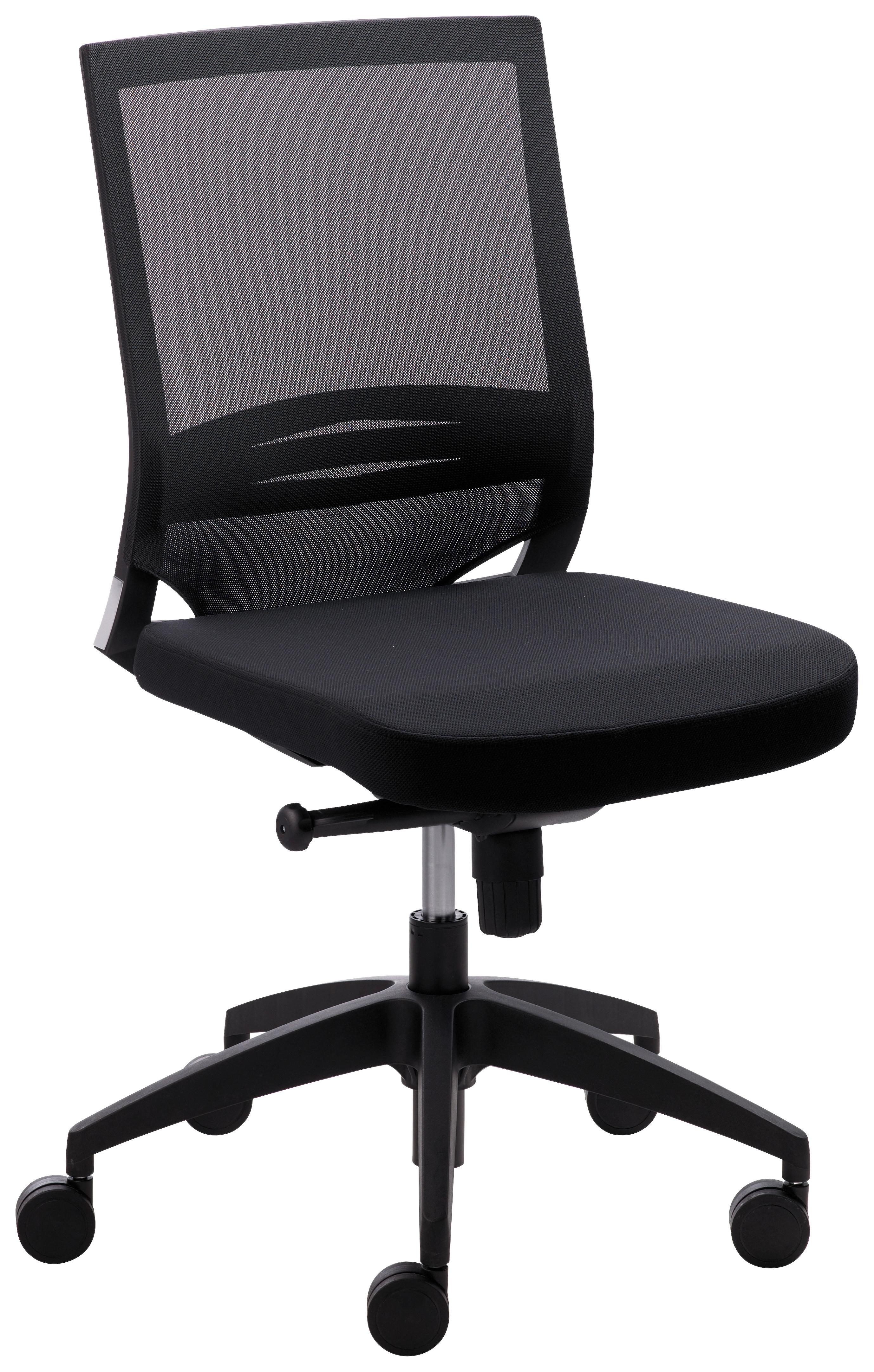 Drehstuhl My Optimax Schwarz B: 65 Cm - Schwarz, MODERN, Holz/Kunststoff (65/94-106/60cm) - MID.YOU