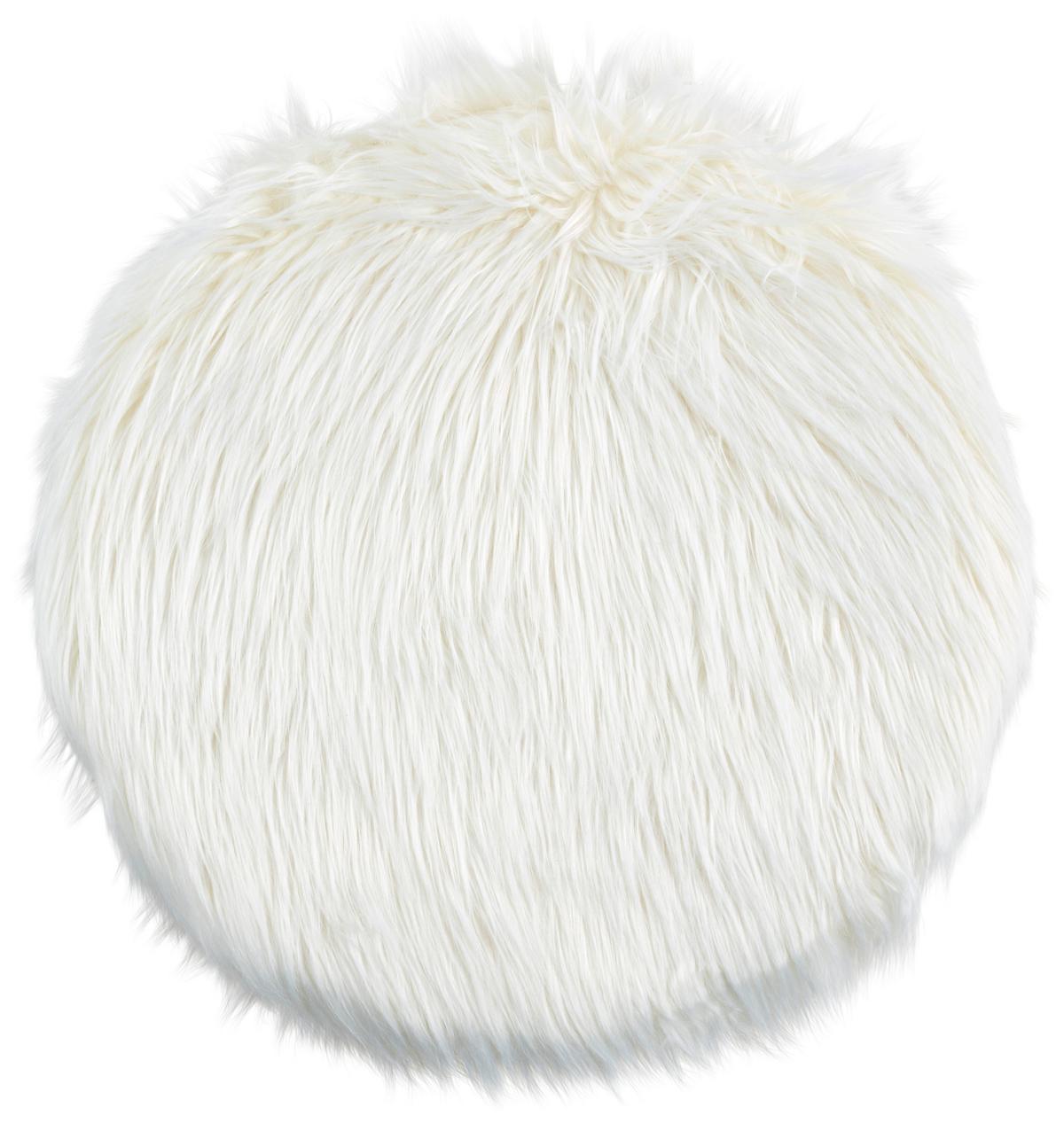 Sitzkissen Hunter Ø 38 cm Weiß - Weiß, ROMANTIK / LANDHAUS, Textil (38cm) - James Wood