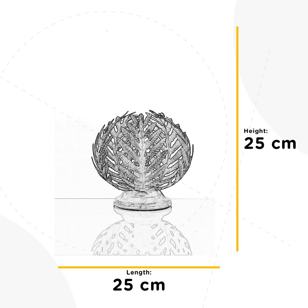 Tischleuchte 4996/Lpb - Bronzefarben, Natur, Metall (25/25cm)