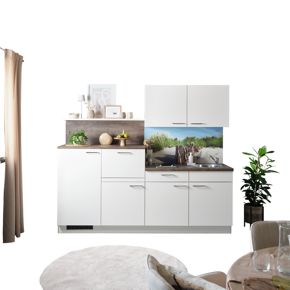 Küchenblock Win - Basics, Holzwerkstoff (240cm) - Express