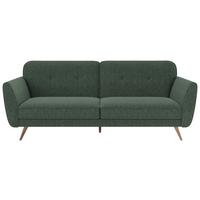 3-Sitzer-Sofa + Schlaffunktion Kopenhagen Tannengrün - Dunkelgrün/Grün, MODERN, Textil (222/87,5/83cm) - MID.YOU
