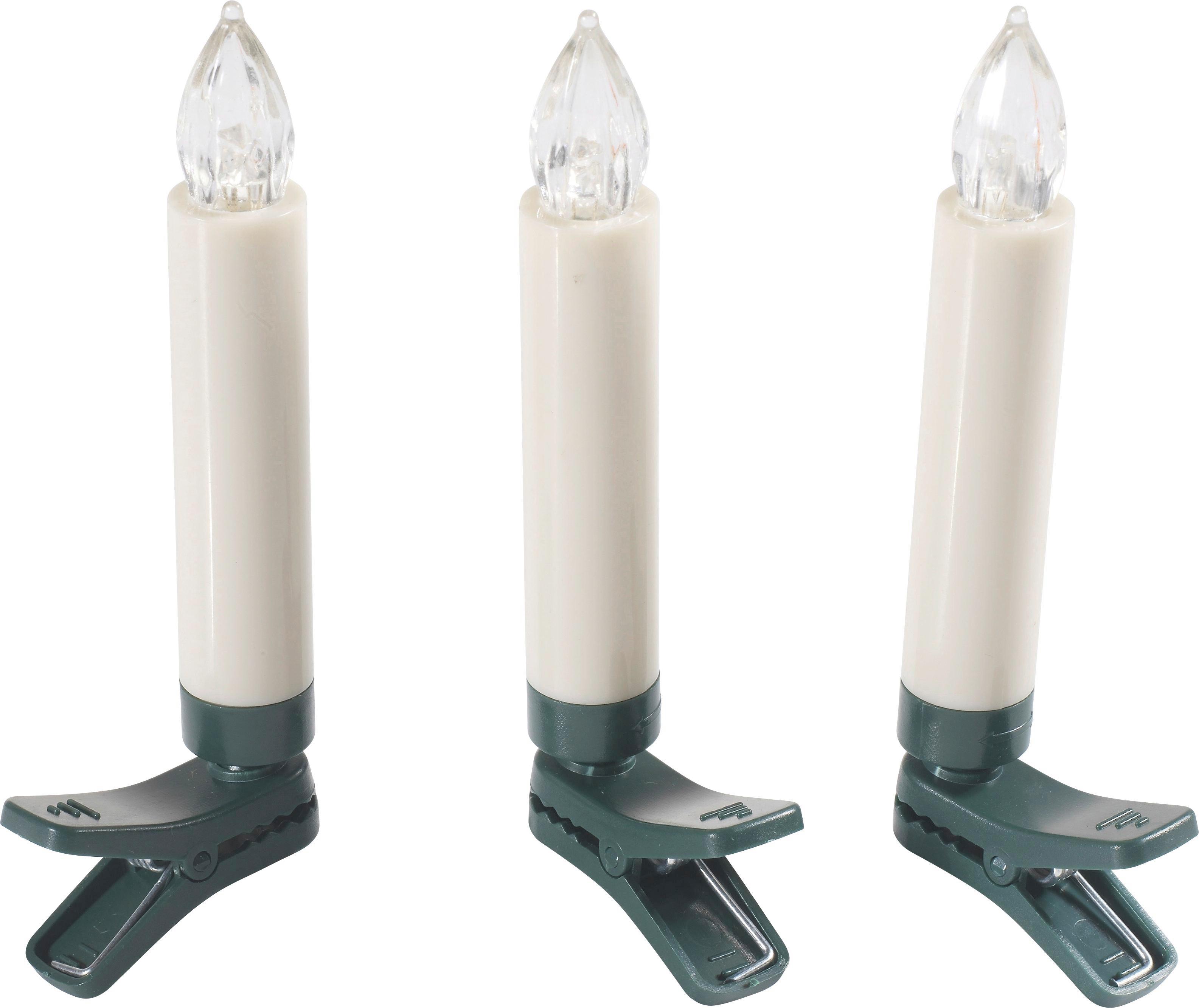 Gyertya Leddel Flower Power - Krém, konvencionális, Műanyag (1,5/10,5cm)