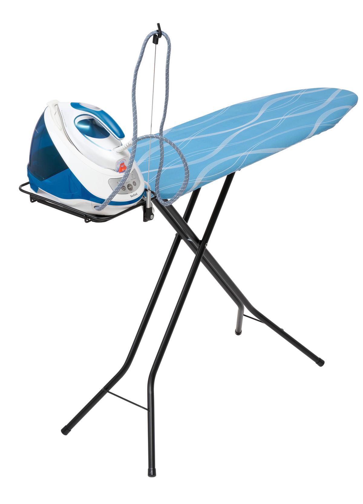 Žehliaca doska REGIS - modrá/biela, Konventionell, textil (92/40,5/145cm) - Mömax