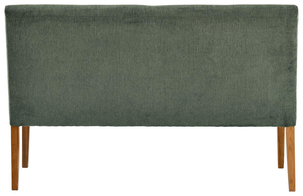 Sitzbank Damla Grün/Eichefarben B: 137 cm - Eichefarben/Grün, KONVENTIONELL, Holz/Textil (140/92/66cm) - Cantus