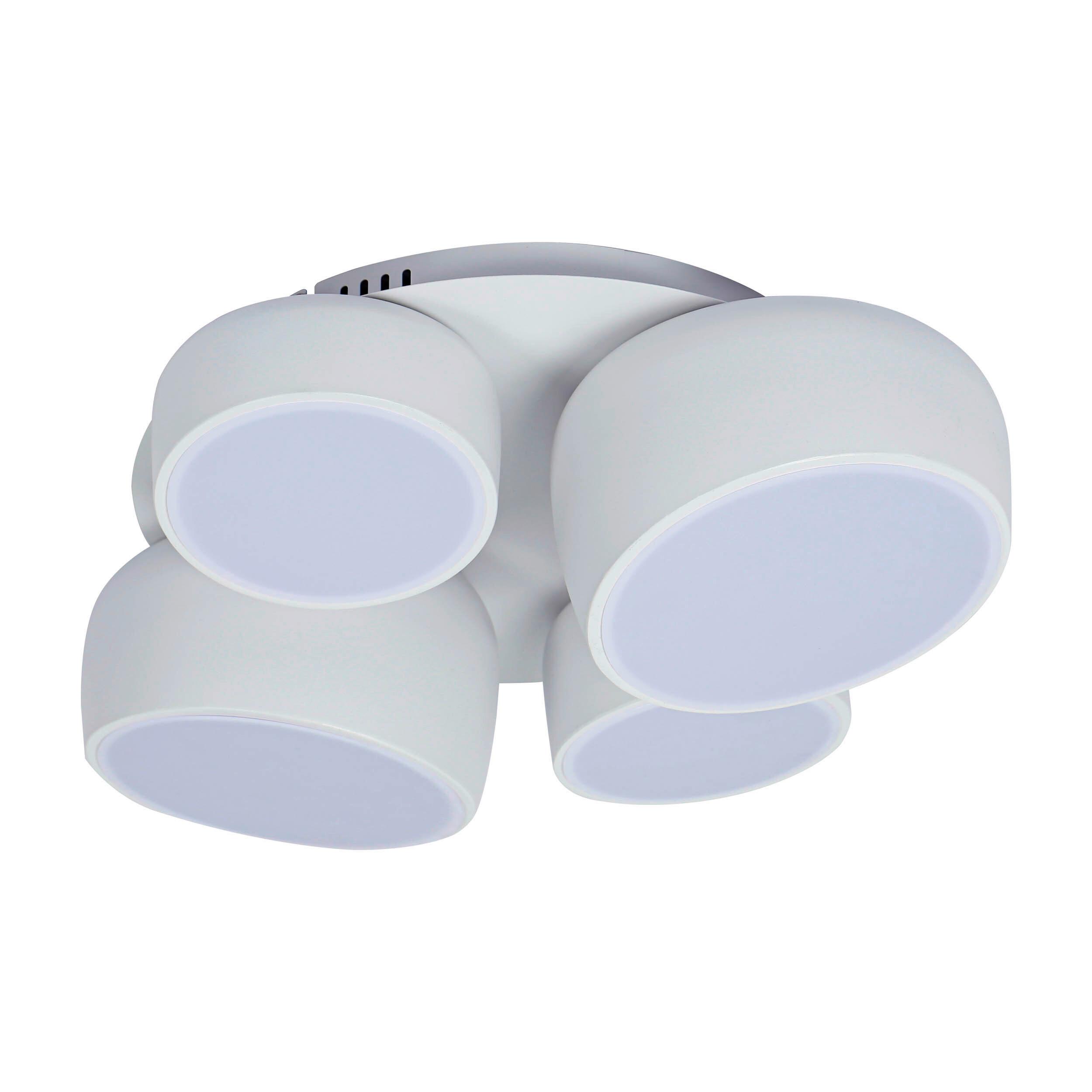 LED-Deckenleuchte Memory-Funktion - Weiß, Design, Kunststoff/Metall (48,1/43,1/15cm) - Näve