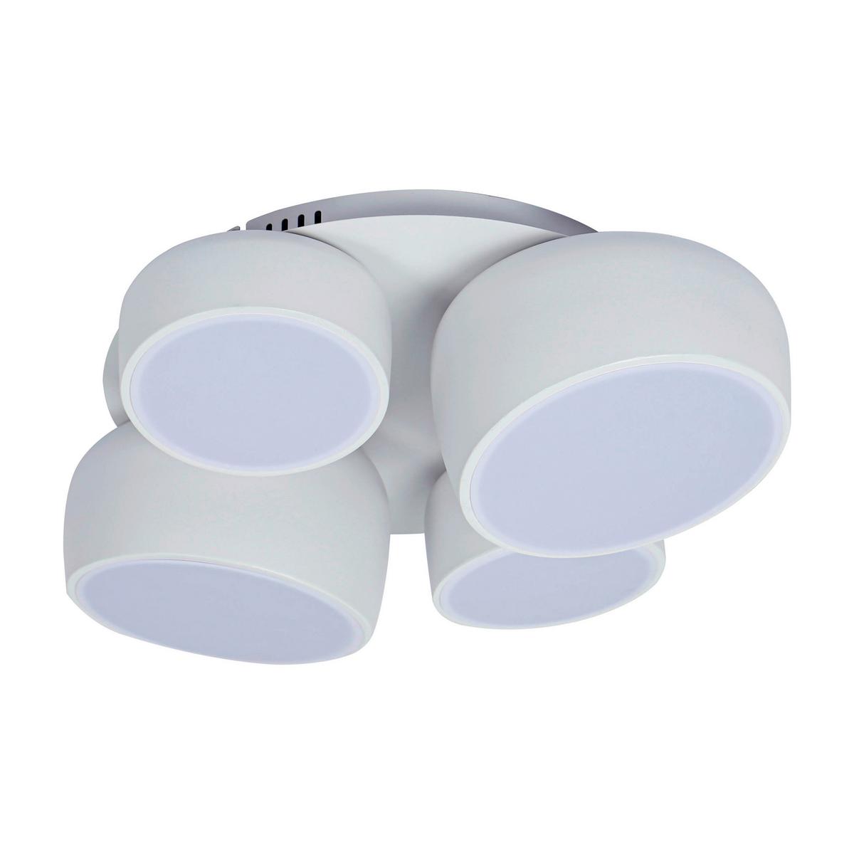 LED-Deckenleuchte Memory-Funktion - Weiß, Design, Kunststoff/Metall (48,1/43,1/15cm) - Näve