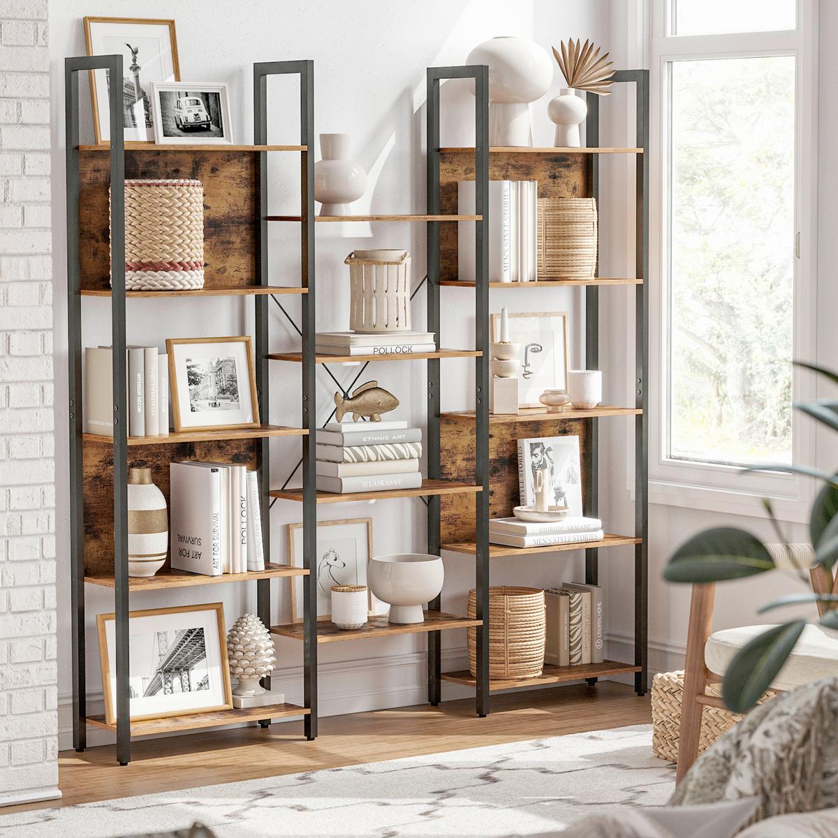 REGAL Regal B: 158 cm Braun/Schwarz - Schwarz/Braun, Trend, Holzwerkstoff (158/166/24cm) - Boxxx