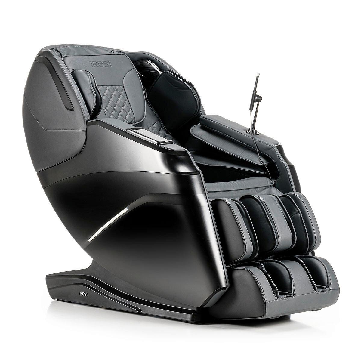 MASSAGESESSEL Schwarz B: 76cm - Schwarz, Basics, Kunststoff/Textil (76/113/155-175cm) - iRest