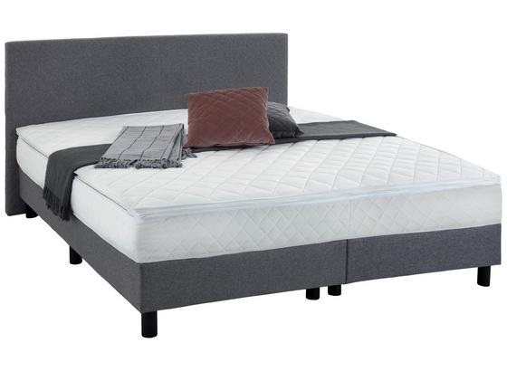 Boxspringbett mit Matratze + Topper 180x200cm Bella - Eichefarben/Schwarz, KONVENTIONELL, Holz/Textil (180/200cm) Boxspringbett mit Matratze + Topper 180x200cm Bella - Eichefarben/Schwarz, KONVENTIONELL, Holz/Textil (180/200cm)