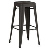 Barhocker-set Tempe - Dunkelgrau, Design, Metall (43/76/43cm) - Livetastic