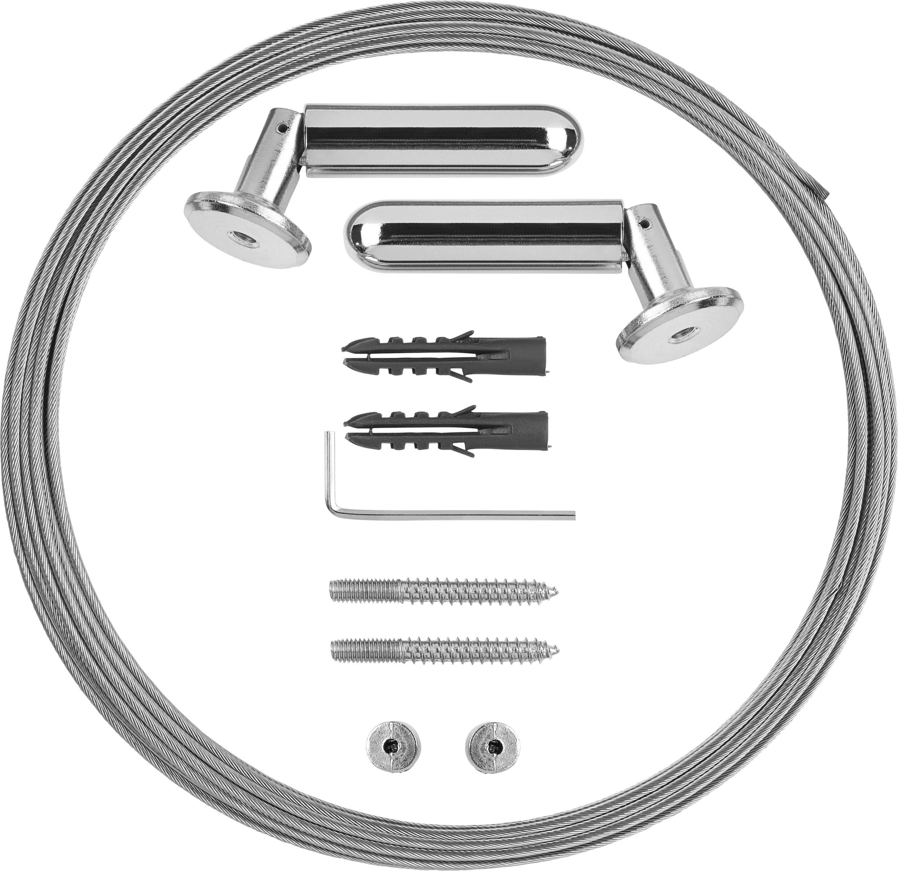 Seilspanngarnitur Bob - Nickelfarben, KONVENTIONELL, Metall (500cm) - Ondega