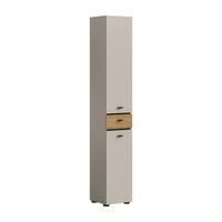 Hochschrank Aqua Kaschmir/Eichefarben B: 32cm - Kaschmir/Eichefarben, Trend, Holzwerkstoff (32/191/30cm) - MID.YOU