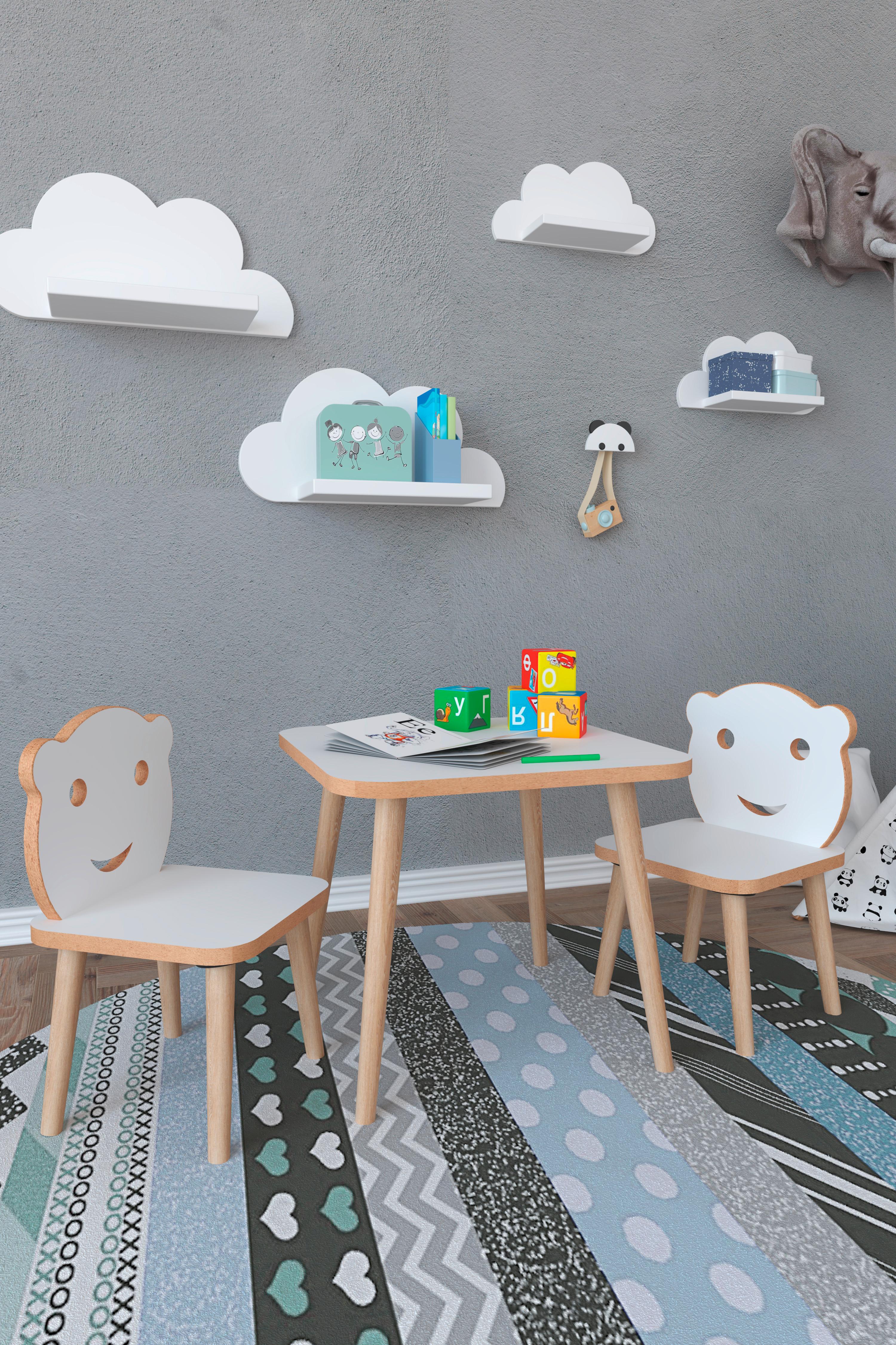 Kindersitzgruppe Lilula Weiß Lilula - Weiß, MODERN, Holzwerkstoff - MID.YOU