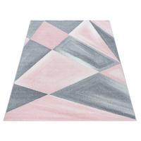 Webteppich Beta - Rosa/Grau, Basics, Textil (120/170cm) - Novel