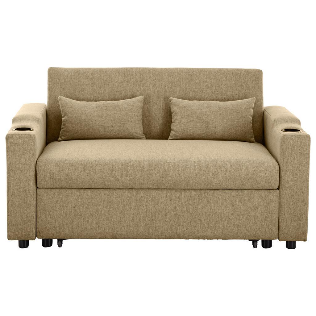 Schlafsofa Athen Khaki B: 150 cm