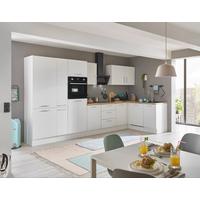 Eckküche Turin Weiß/eiche Dekor 370x175 Cm - Weiß/Eiche Artisan, Basics, Holzwerkstoff (370/175cm) - MID.YOU