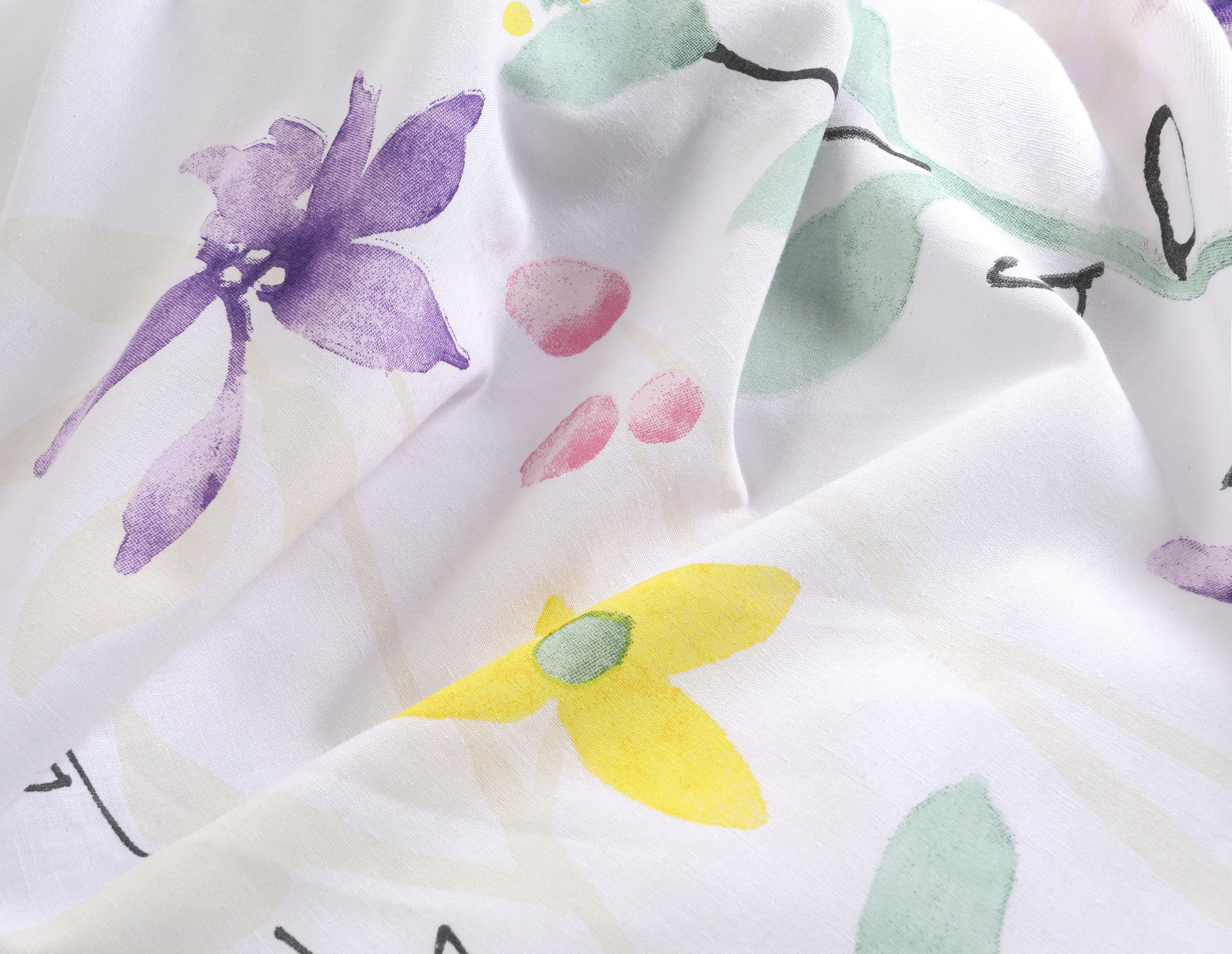 Ágyneműhuzat-garnitúra Viola - lila/sárga, Modern, textil - Luca Bessoni