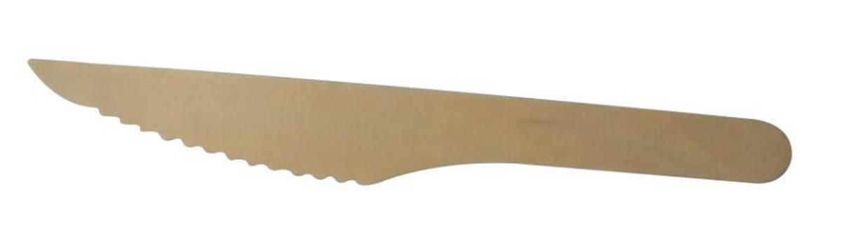 Einweg Holzmesser Roberta 18 Stk., L: ca. 16 cm - Birkefarben, KONVENTIONELL, Holz (16cm) - James Wood