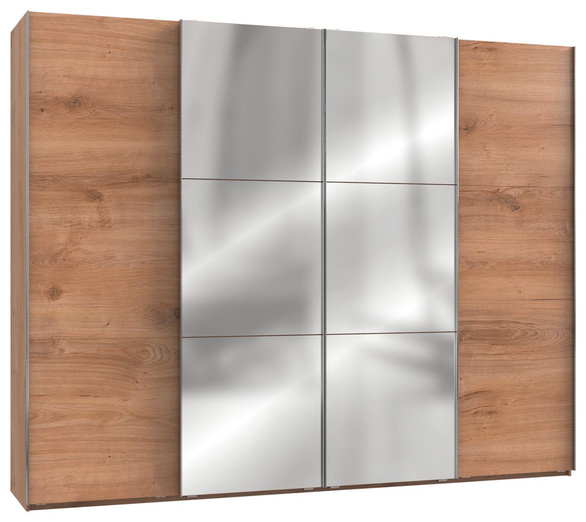 Schwebetürenschrank 300cm Level, Eiche Dekor - Eichefarben, MODERN, Holzwerkstoff (300/236/65cm) - MID.YOU