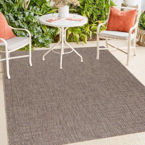 Outdoorteppich Zagora - Schwarz/Braun, Basics, Textil (80/150cm) - Novel