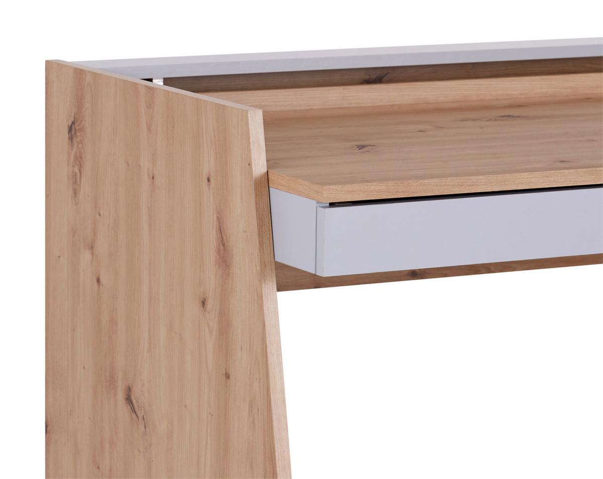 PSACÍ STŮL JOHNNY - šedá/dub artisan, Moderní, kompozitní dřevo (123,6/76,5/70cm)