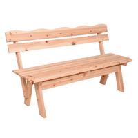 Gartenbank Ragun Natur - Naturfarben, MODERN, Holz (62/82,5/150cm) - Gardenson