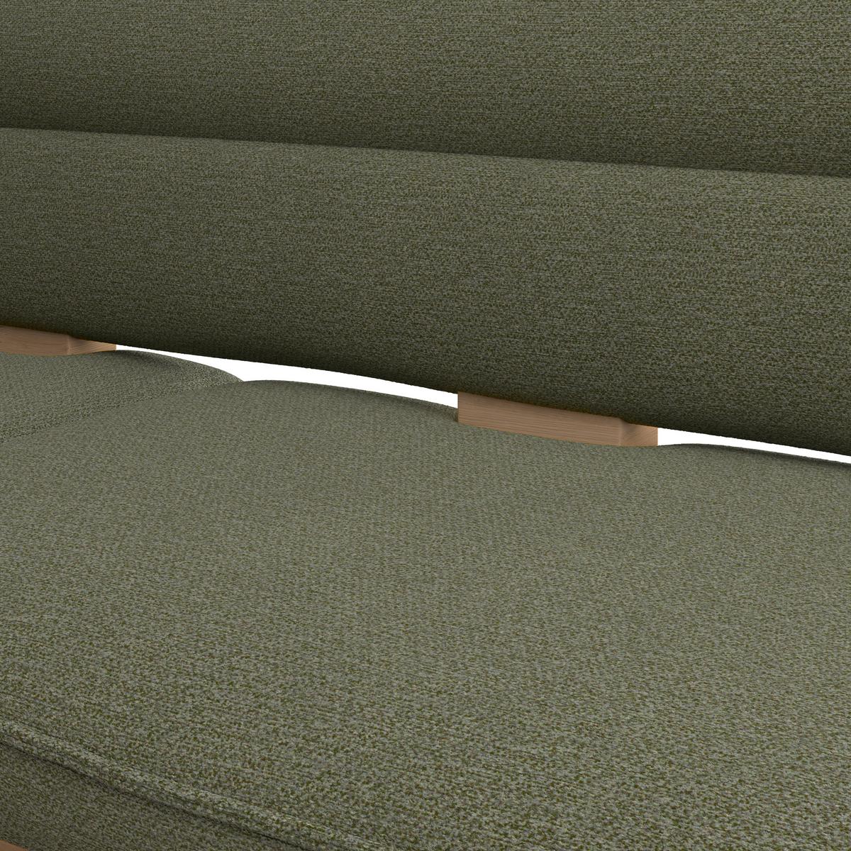 Eckbank Beluna Ii Webstoff Grün, B: 170cm - Eichefarben/Grün, KONVENTIONELL, Holz/Textil (170/232cm) - James Wood