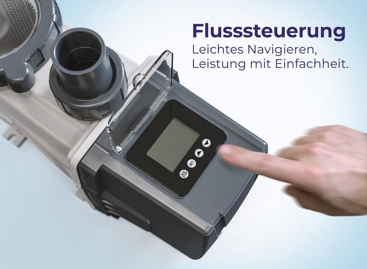 Filterpumpe Pumpe - Weiß, KONVENTIONELL, Kunststoff (55,3/22/27,8cm) - Gre