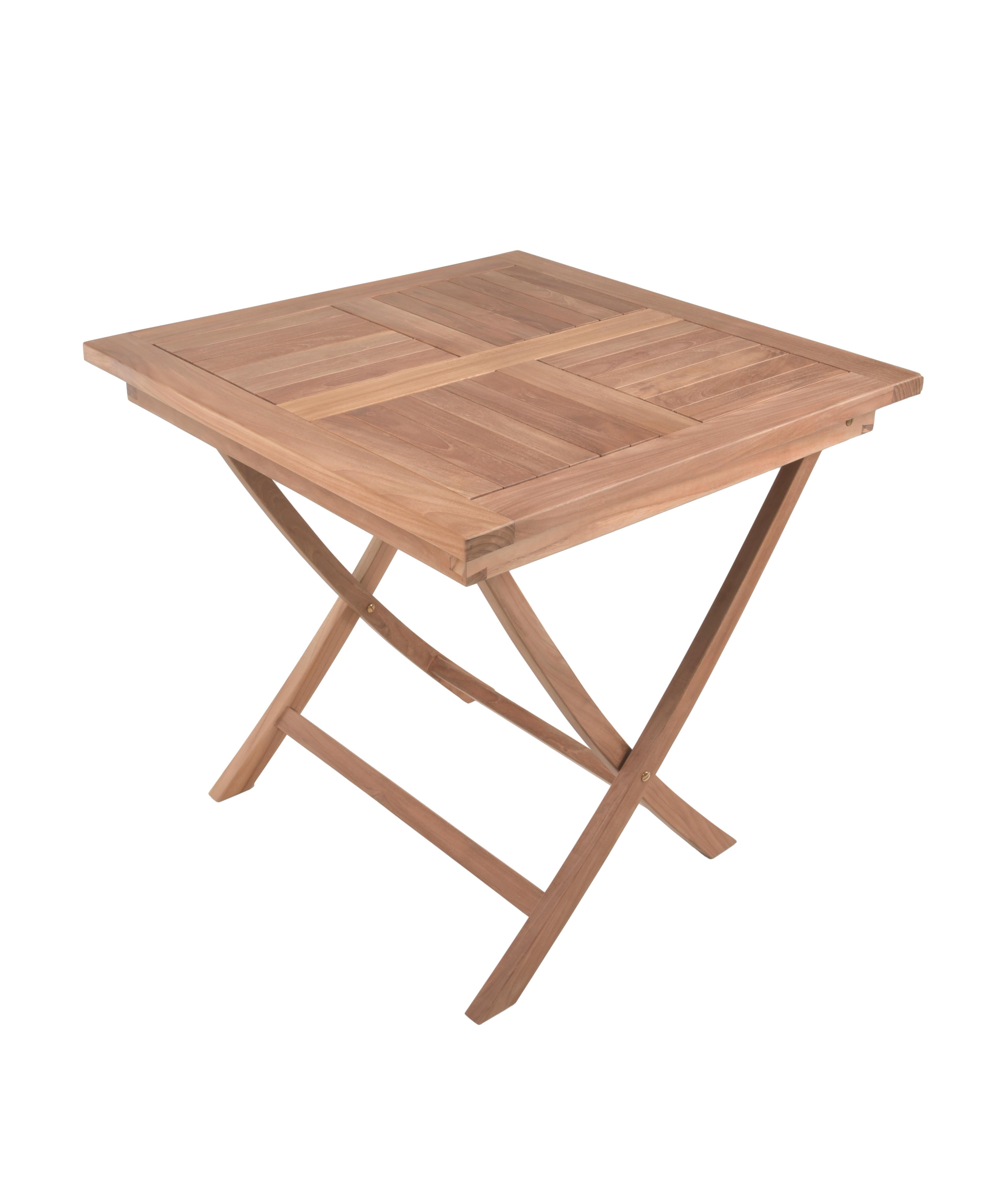 Gartenklapptisch Cidora - Braun, Basics, Holz (80/80/75,5cm) - Gardenson