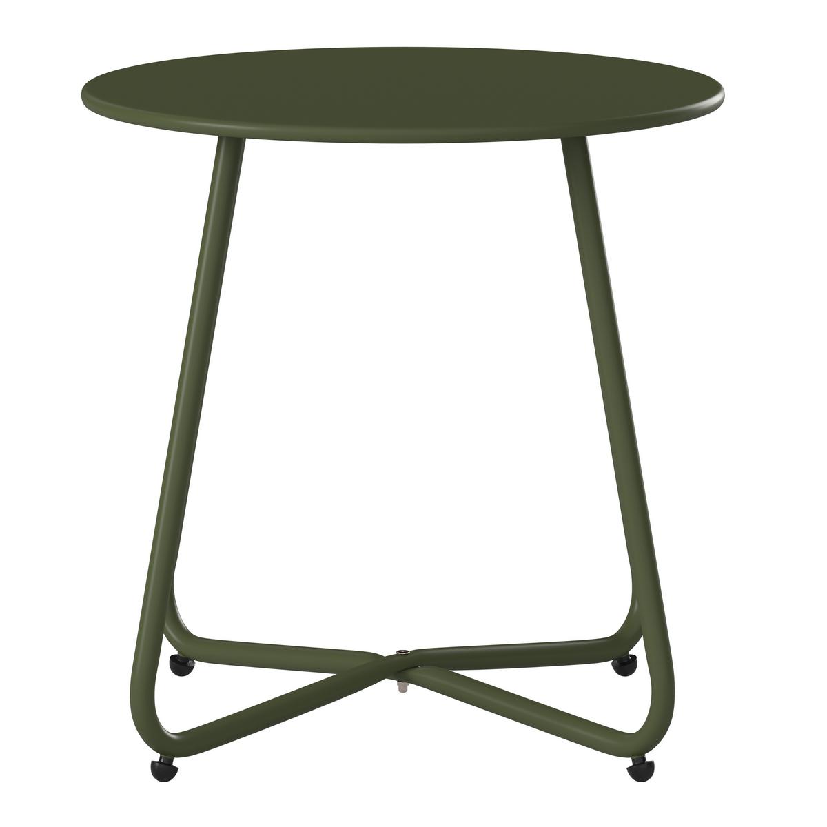 ZAHRADNÍ ODKLÁDACÍ STOLEK UNI - zelená, Basics, kov (45/45/45cm) - Mömax