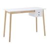 Psací stůl MELANIE bílá - bílá/přírodní barvy, Moderní, dřevo (106/48/77cm) - P & B