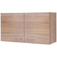 Konyha Felsőszekrény Samoa - Sonoma tölgy/fehér, Konventionell, faalapú anyag (100/54,8/32cm)