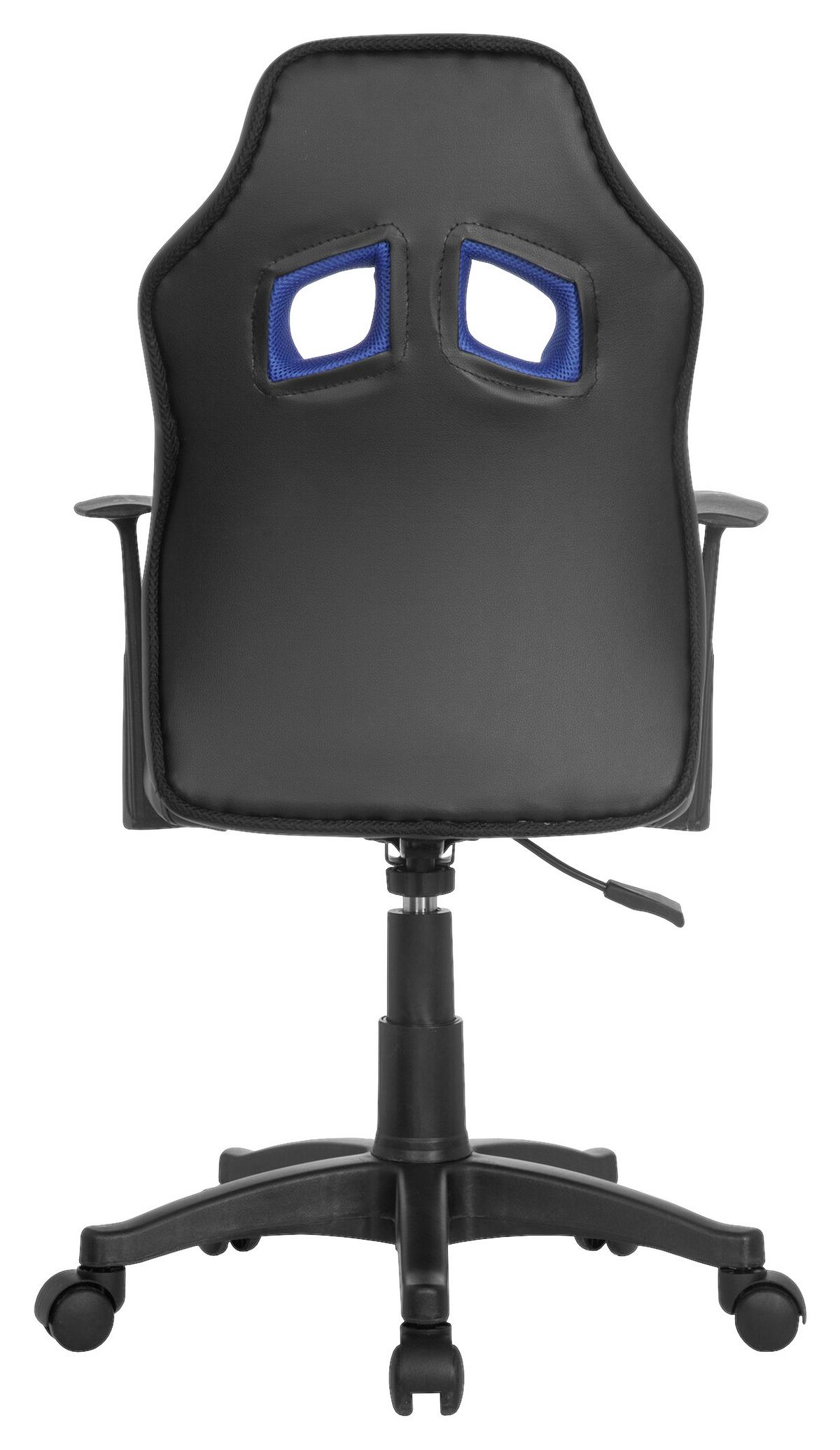 Jugenddrehstuhl Kid Racer Al Blau/Schwarz - Blau/Schwarz, Basics, Kunststoff (54/90-100/48cm) - MID.YOU