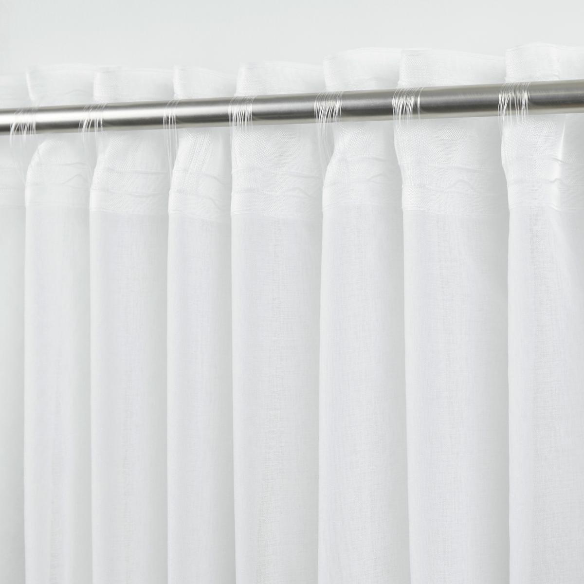 HOTOVÝ ZÁVĚS Livie, 135/245 cm - bílá/světle zelená, Basics, textil (135/245cm) - Mömax