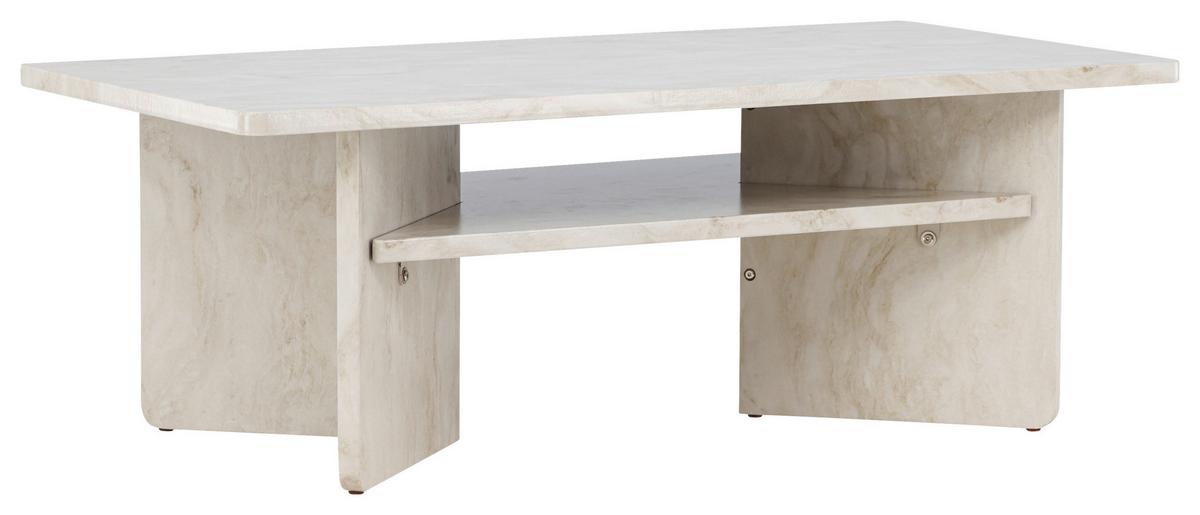Couchtisch Ålesund - Beige, Design, Holzwerkstoff (120/60/42cm) - Livetastic