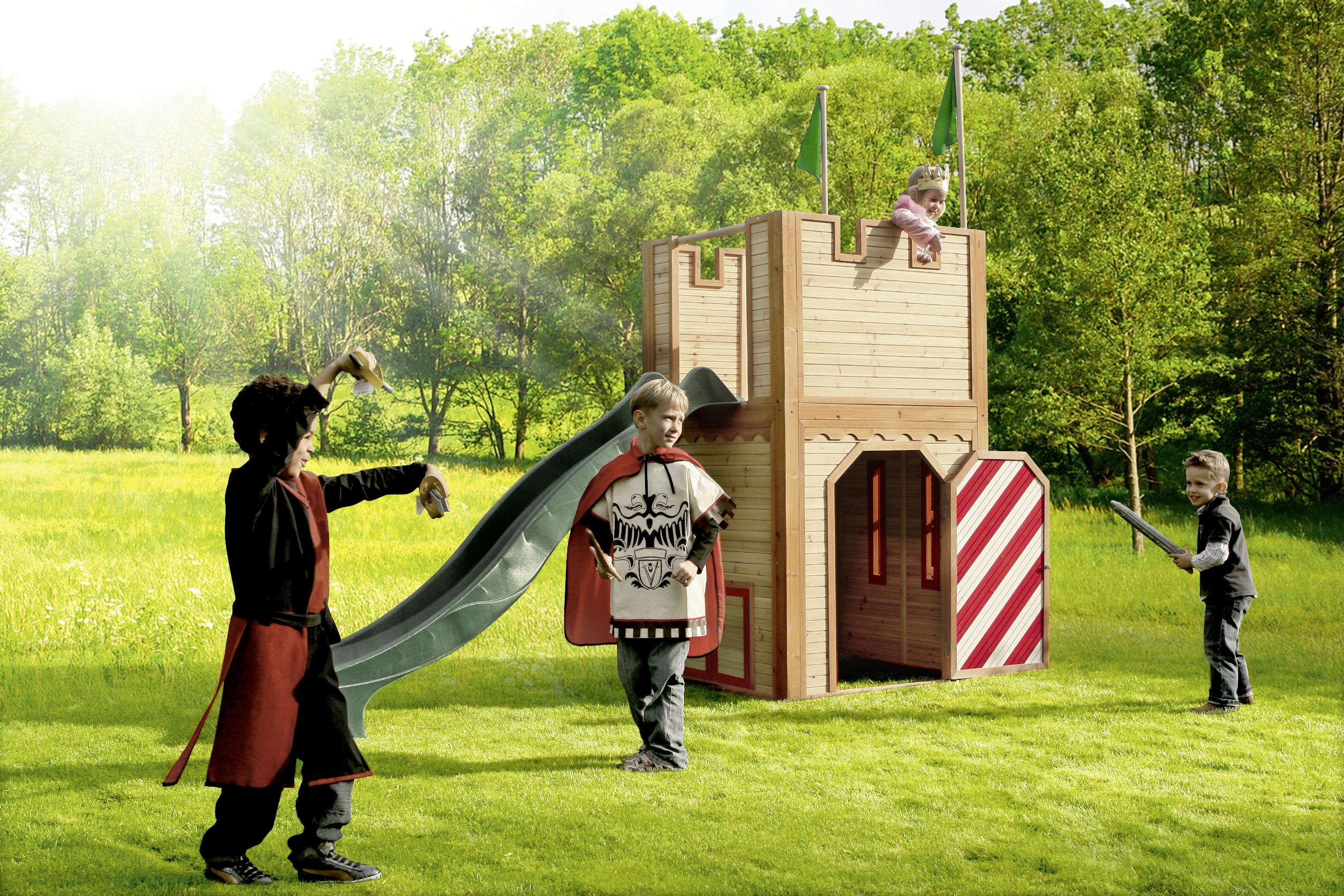 Spielturm AXI ARTHUR *MB* aus Zedernholz mit Rutsche