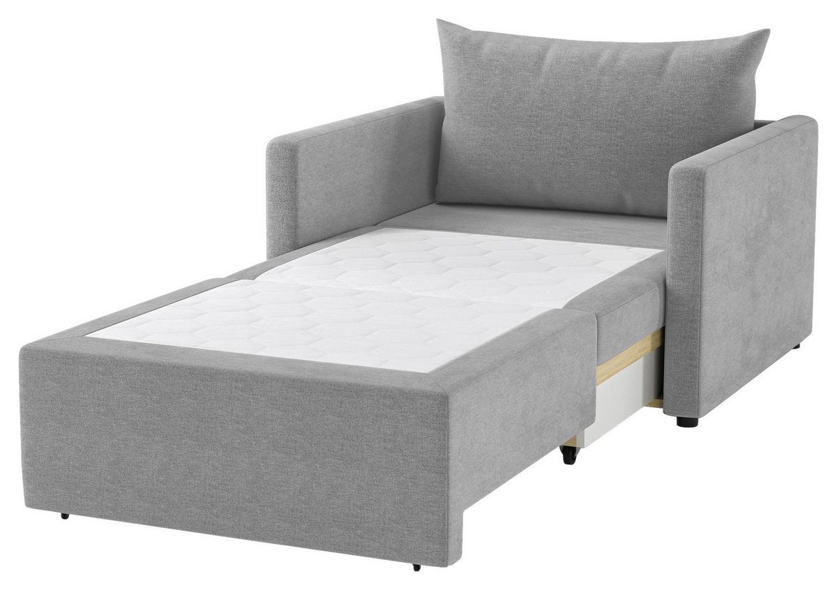 Schlafsessel Cologne Grau B: 92cm - Schwarz/Grau, Design, Textil (92/89/103cm) - MID.YOU