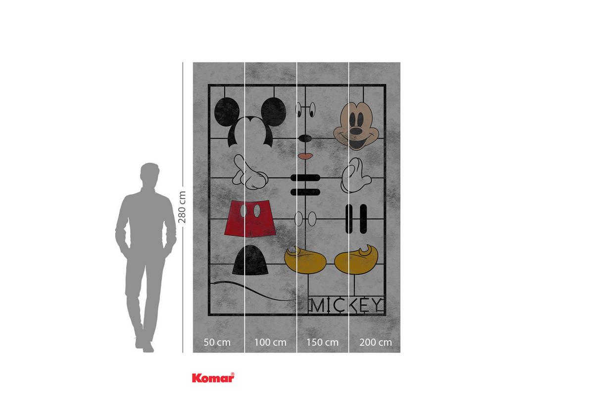 Fototapete Mickey Kit - Multicolor, Trend, Textil (200/280cm)