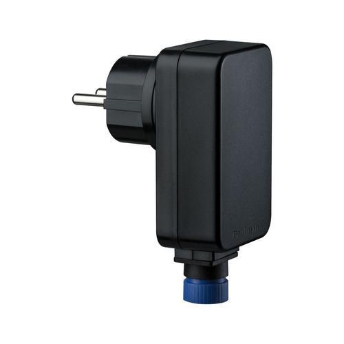 Transformator Plug & Shine für Außenleuchten - Schwarz, Design, Kunststoff (5/10,4/3cm) - Paulmann