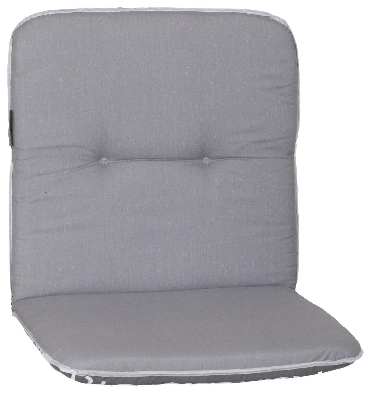 Hochlehner Wendeauflage Bali 114x47 cm Grau - Grau, Basics, Textil (114/47/5cm) - Beo