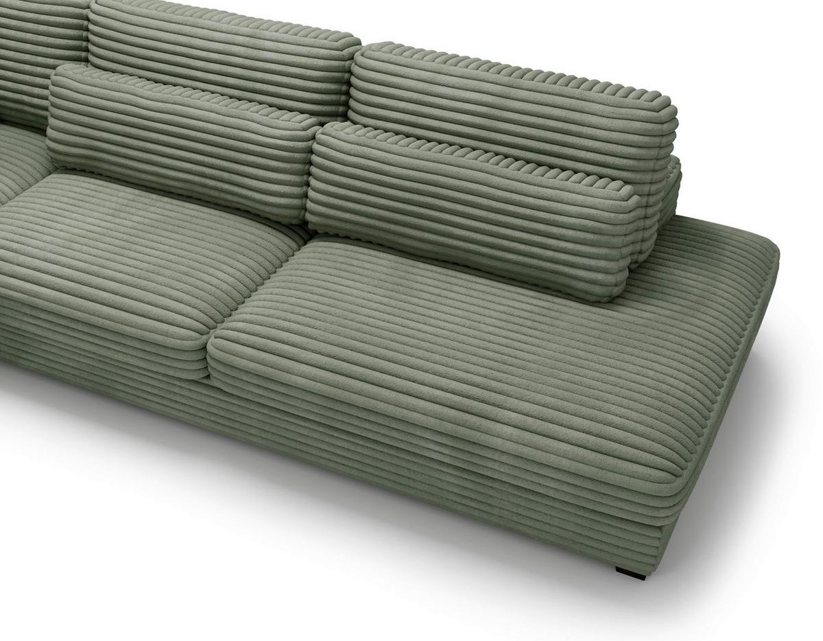 Sven Grün S: 244x332 Cm - Schwarz/Grün, Design, Textil (244/332cm) - Livetastic